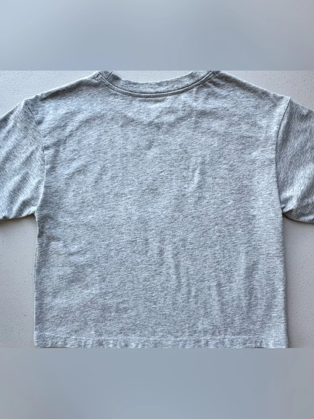Converse Girls Medium Boxy Crop Tee Bundle 3 Graphic T Shirts Pink Gray (W XS/S)
